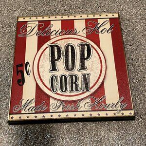 Movie room decor. Popcorn Print.